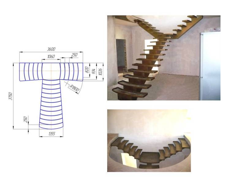 Лестница на два входа